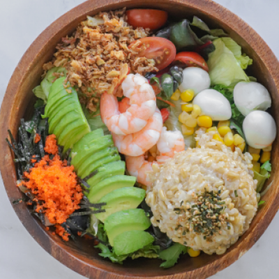 아포카도&새우 포케